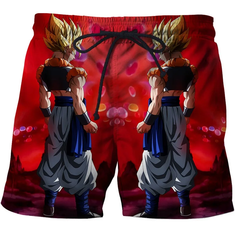 Мужские летние крутые шорты для серфинга с 3D принтом Dragon Ball пляжные