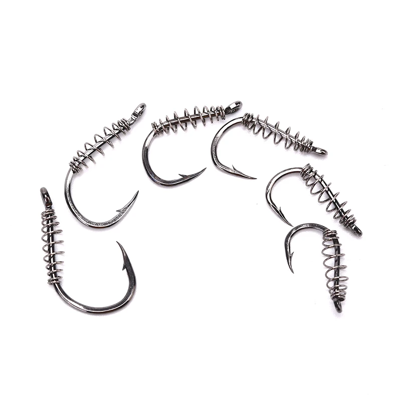 10 шт./лот пружинный крючок из высокоуглеродистой стали поворотный с зазубриной