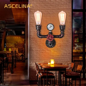 Настенный светильник с горячей водой, винтажный железный светильник с защитой от ржавчины в стиле индастриал, ретро светильник щение коридора, для лофта, кафе, гостиной, спальни, прикроватный столик