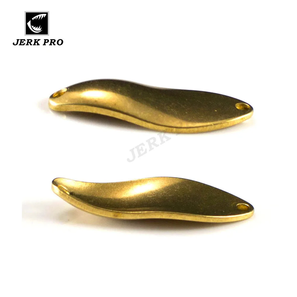JERK PRO 10шт SizeS 2.3г 5/64унц Латунь Ложка для форели Рыболовные принадлежности для изготовления приманок лосося и щуки.