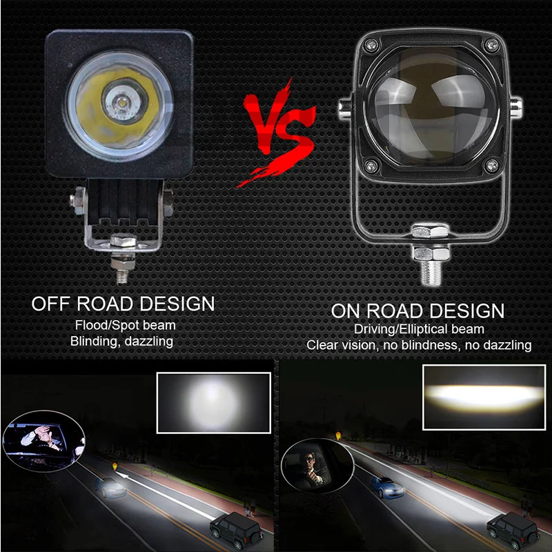 2-дюймовые светодиодные лампы для внедорожников грузовиков квадроциклов 12 В 24 |