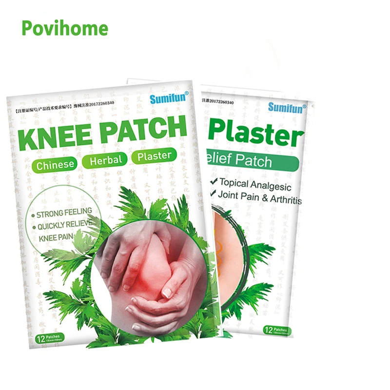 

12Pcs/Bag Knee Cervical Plaster Medical Plaster Wormwood Extract Sticker Muscle Joint Ache Arthritis Pain Relief Patch K04901