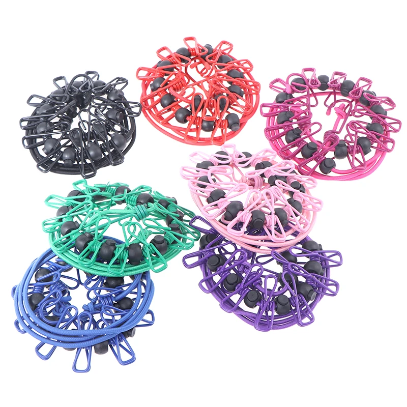 

Portable Clothesline Windproof Clothes Rope Drying Rack Cloth Hanging Line