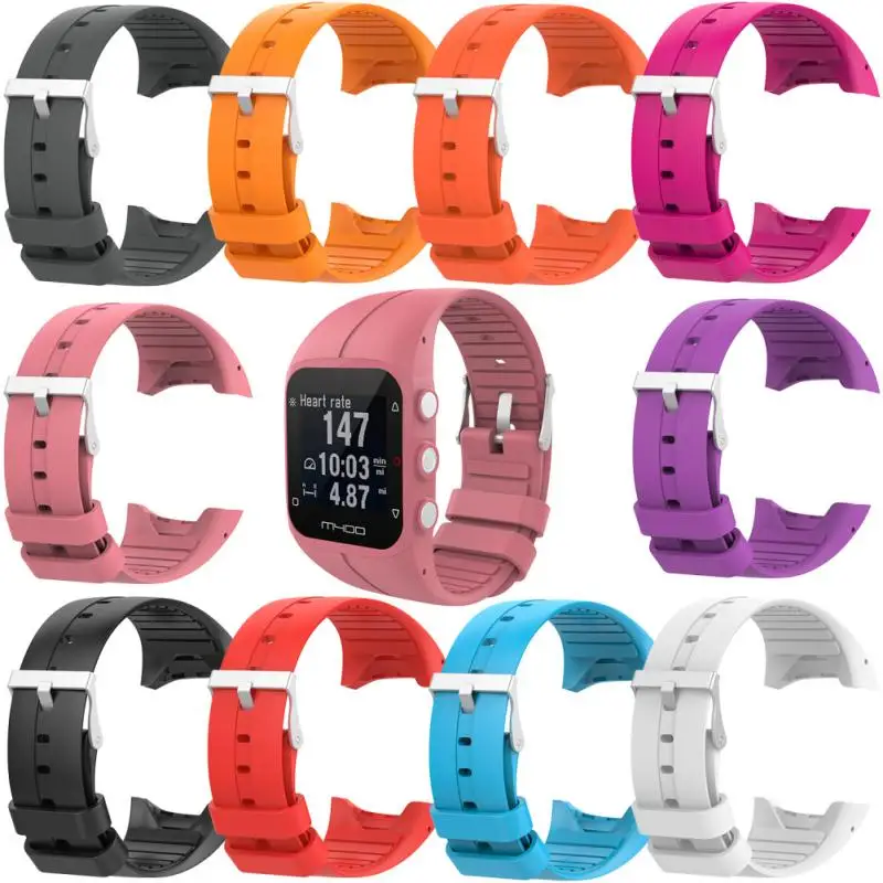 

2020 Colorful Solid color Watchband Strap For POLAR M400 M430 Smart Watch Strap Silicone Sport Watch band Replacement Bracelet