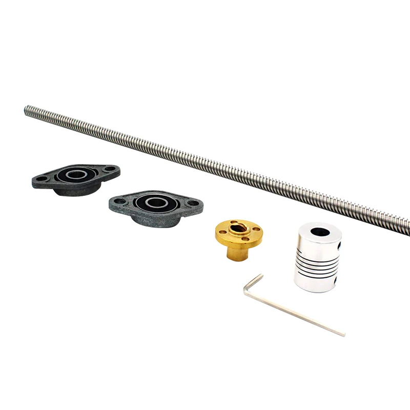 3D принтеры ЧПУ T8 300mm ходового винта набор с ведущим винтом + Медь гайка переходник