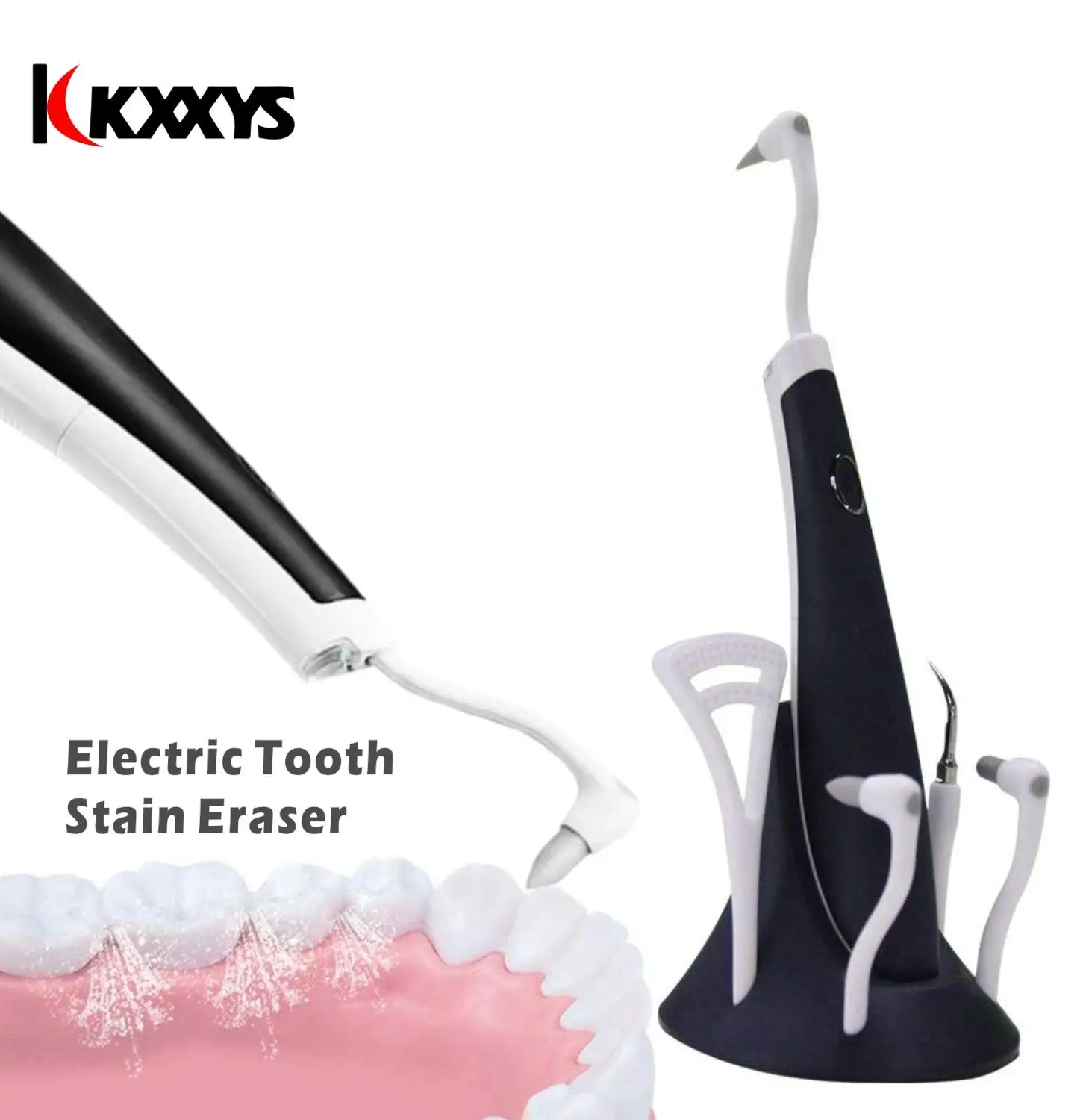 Электрический ультразвуковой бытовой ластик для зубов в комплекте 5 шт.