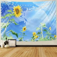 nknk galaxy tapiz sky tenture mandala sunflower wall tapestry landscape tapestries decor mandala hippie new