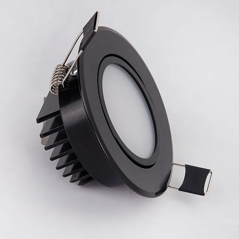 Затемнения Светодиодный точечный светильник лампы COB анти туман черный