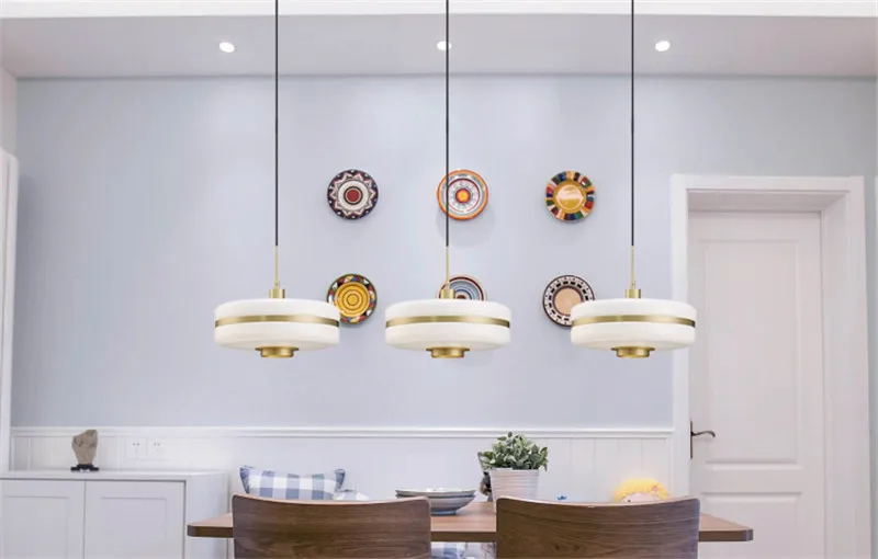 Современные подвесные светильники модельер модель спальни домашний интерьер