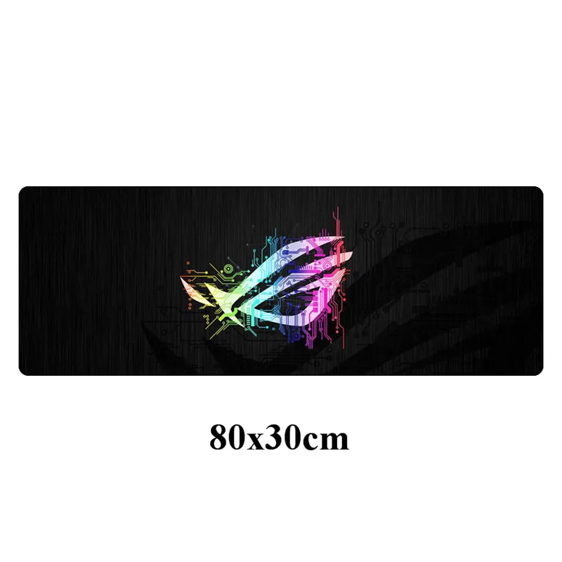 Белый 80x30 см большой скоростной геймер игровой ASUS резиновый коврик для мыши Прочный Республика геймеров Блокировка края Нескользящая Офисная Клавиатура Pad - Цвет: Белый