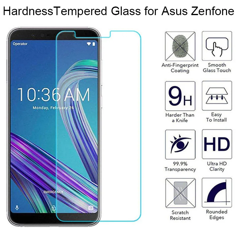 Закаленное стекло для Asus Zenfone Max Pro M1 ZB601KL 4 Plus 4Selfie 5 Lite 5Z Glass on ZB570TL ZC600KL ZE620KL ZC554KL ZC520KL |