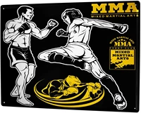 since 2004 metal shield retro mixed martial arts mma