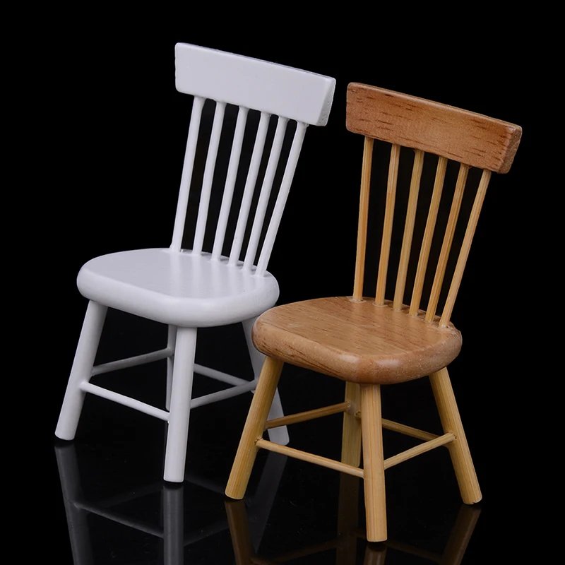 

1:12 Dollhouse miniature dining furniture wooden chair