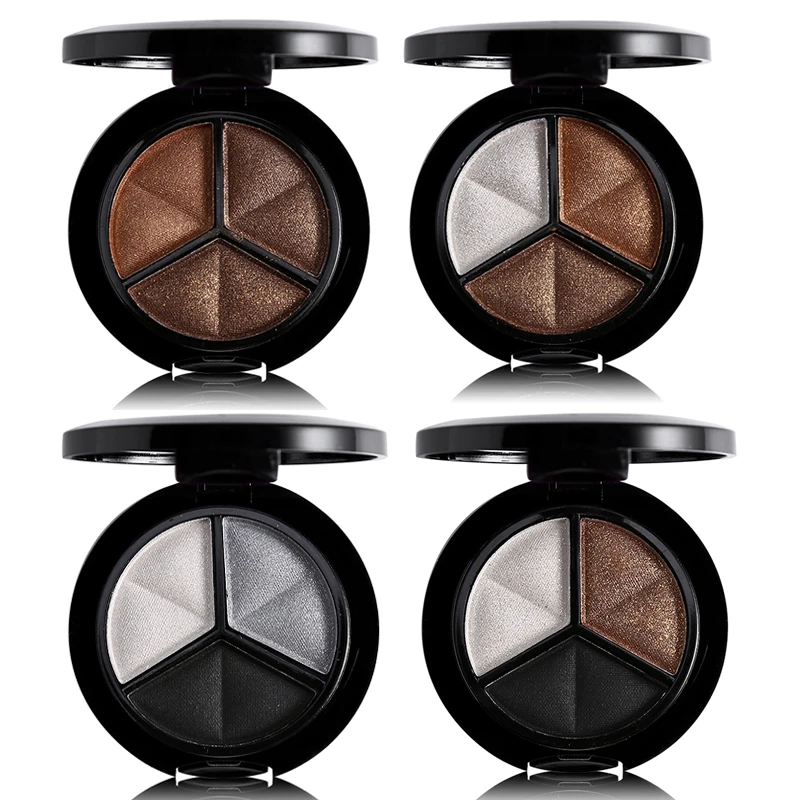 Палитра теней для век Дымчатого Цвета профессиональная палитра 3 цветов Набор с