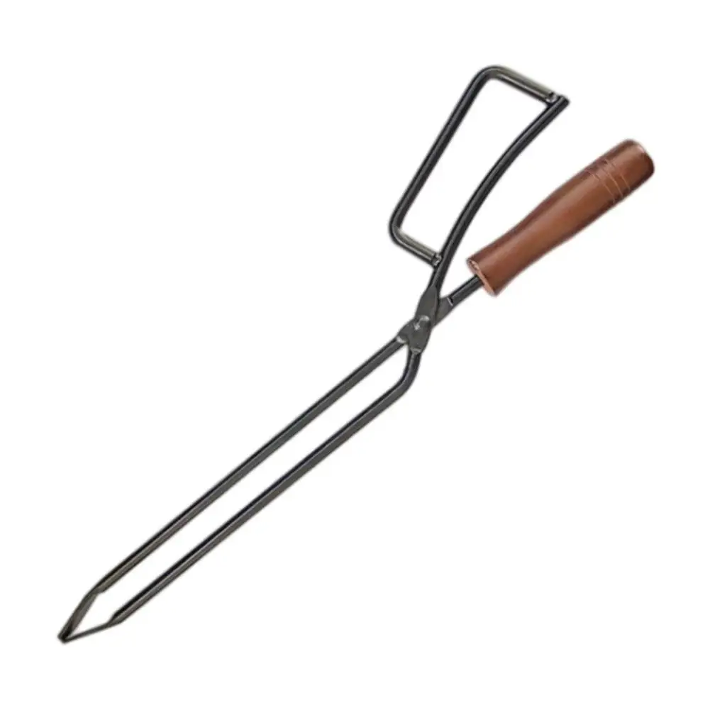 

1 шт. стальные угольные щипцы для огня, ножницы для кемпинга на открытом воздухе, зажим для барбекю, зажим для дрова, инструмент, печь, уголь д...