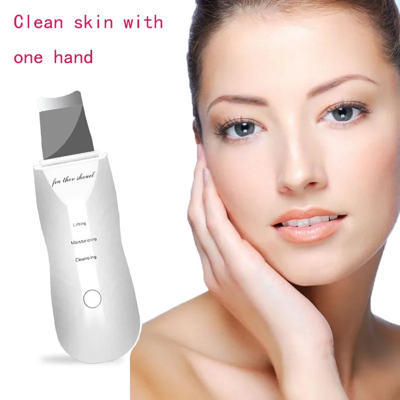 Скребок ультразвуковой для чистки кожи аппарат удаления черных точек на