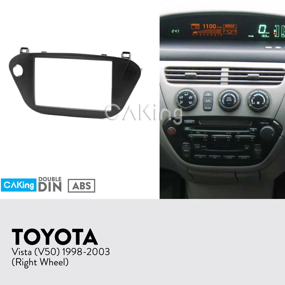 Автомобильная радиопанель Fascia Для Toyota Vista (V50) 1998-2003 (правое колесо) комплект