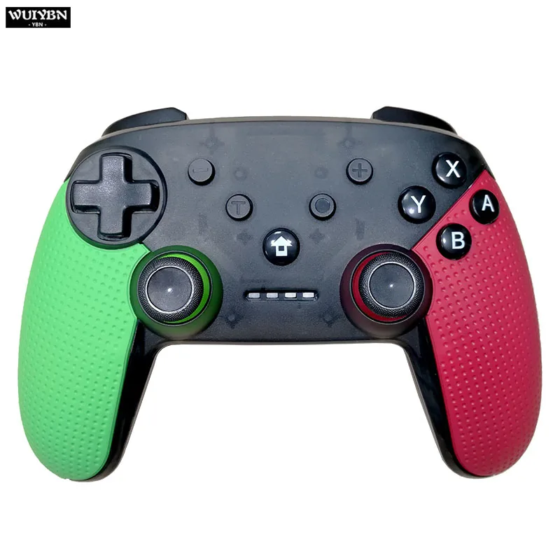 WUIYBN беспроводной геймпад переключатель Pro контроллер bluetooth-джойстик с NFC для nintendo переключатель игровой машины и ПК паровой - Цвет: Green and Red