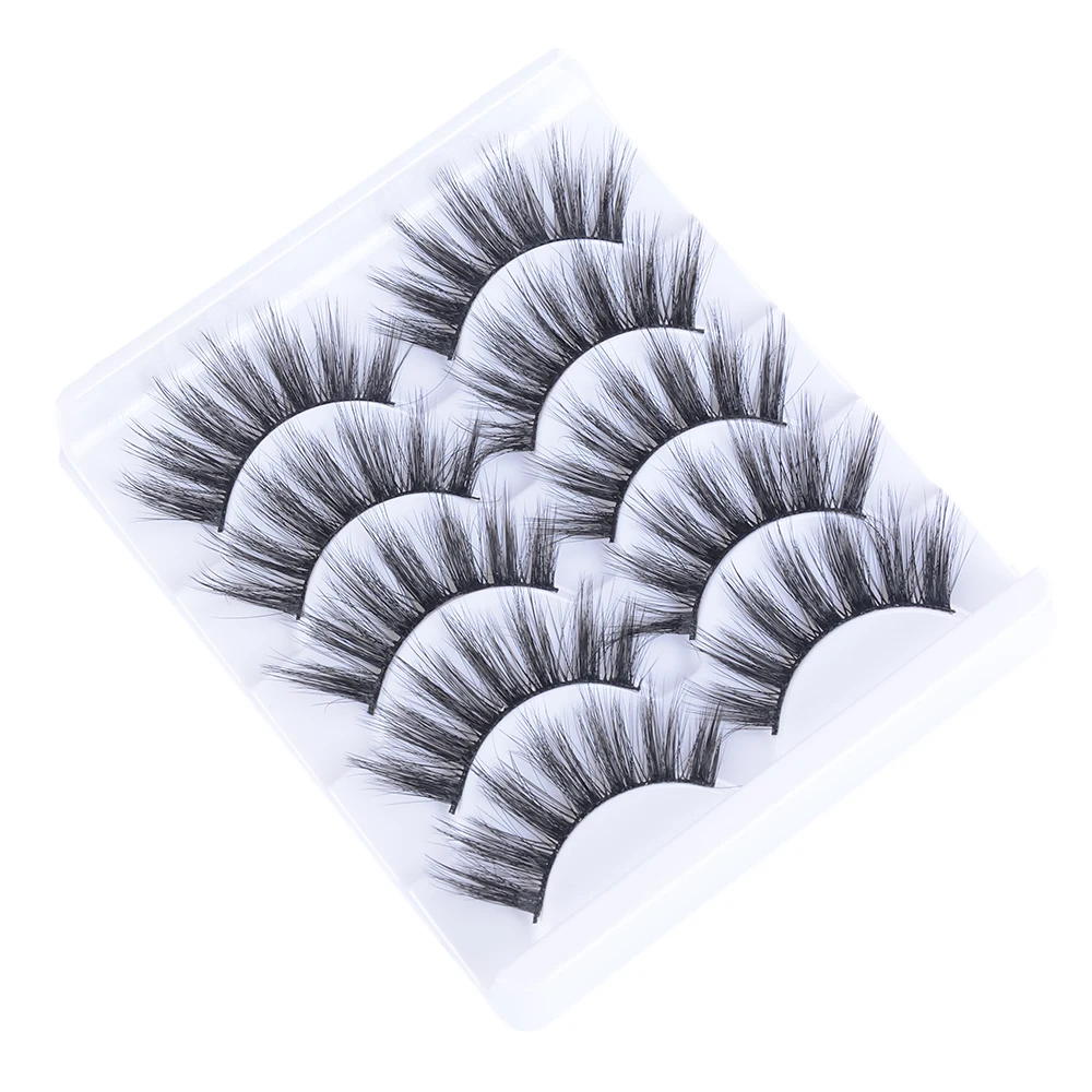 5 пар 3D норковые накладные ресницы натуральные Толстые Накладные длинные для