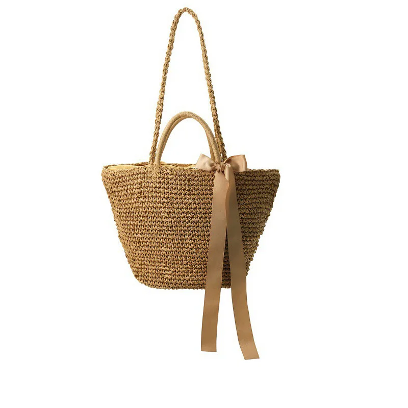 Новая трендовая плетеная женская сумка высокого качества Ручная на плечо Модные