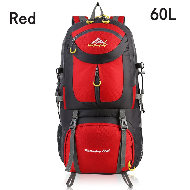 Red 60L 40л 50л 60л наружные водонепроницаемые сумки рюкзак мужской горный Альпинизм спортивный рюкзак походный рюкзак женская Сумка для кемпинга дорожная сумка - Цвет: Red 60L