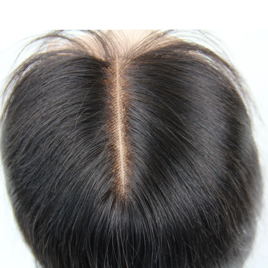 4x4 прямые Кружева Закрытие с ребенком волос бразильские девственные