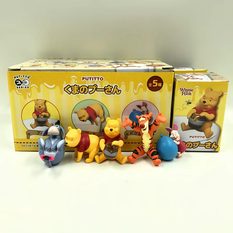 Фильмы Диснея Винни Пух путитто Аниме фигурки тигра поросенок 5 шт./компл.