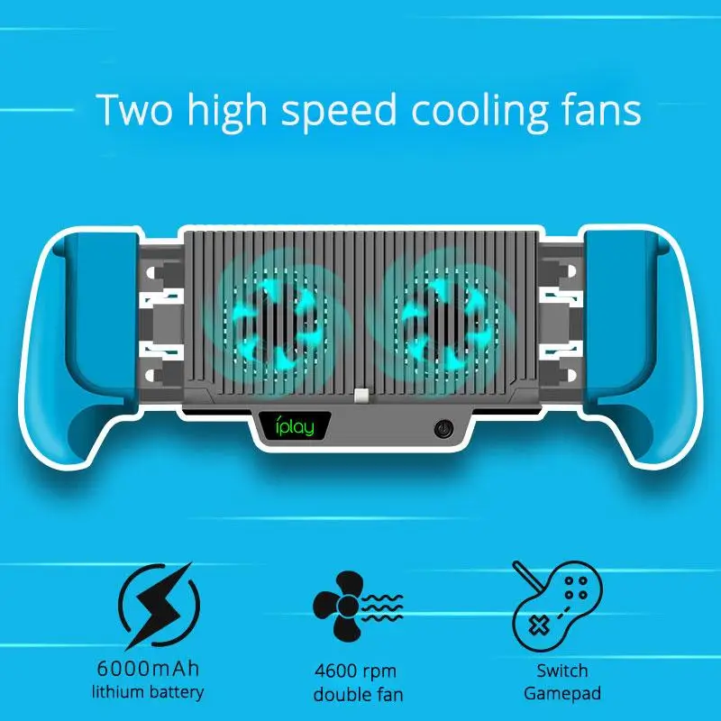 Чехол для хранения с держателем охлаждающим вентилятором Nintendo Switch Holding 8 игровых