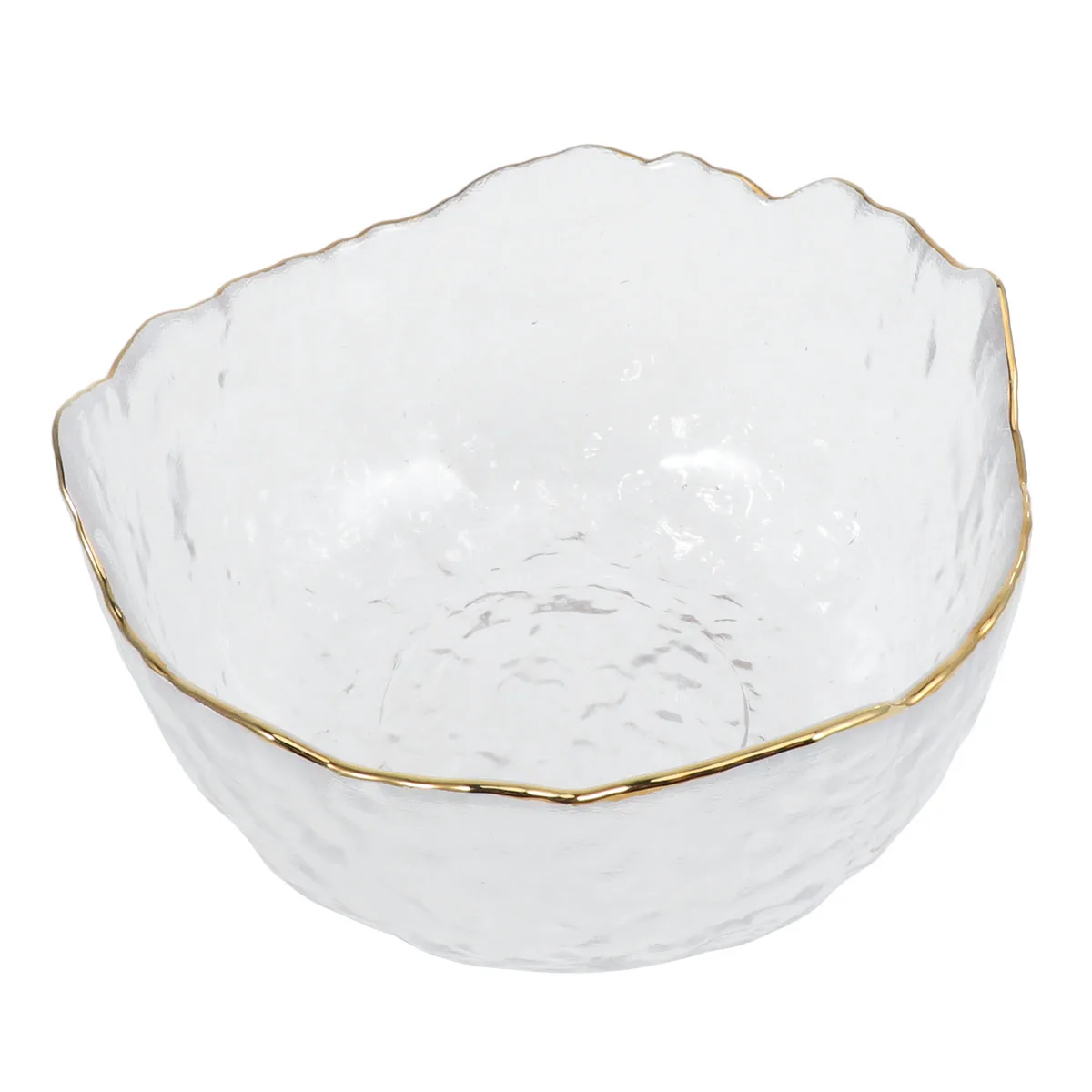 Японский стиль салатные тарелки нерегулярная волна прозрачная стеклянная чаша