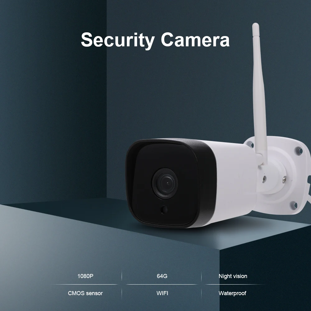 

1080P HD-камера наружная камера безопасности IP66 Водонепроницаемая камера наблюдения ночного видения монитор обнаружения движения