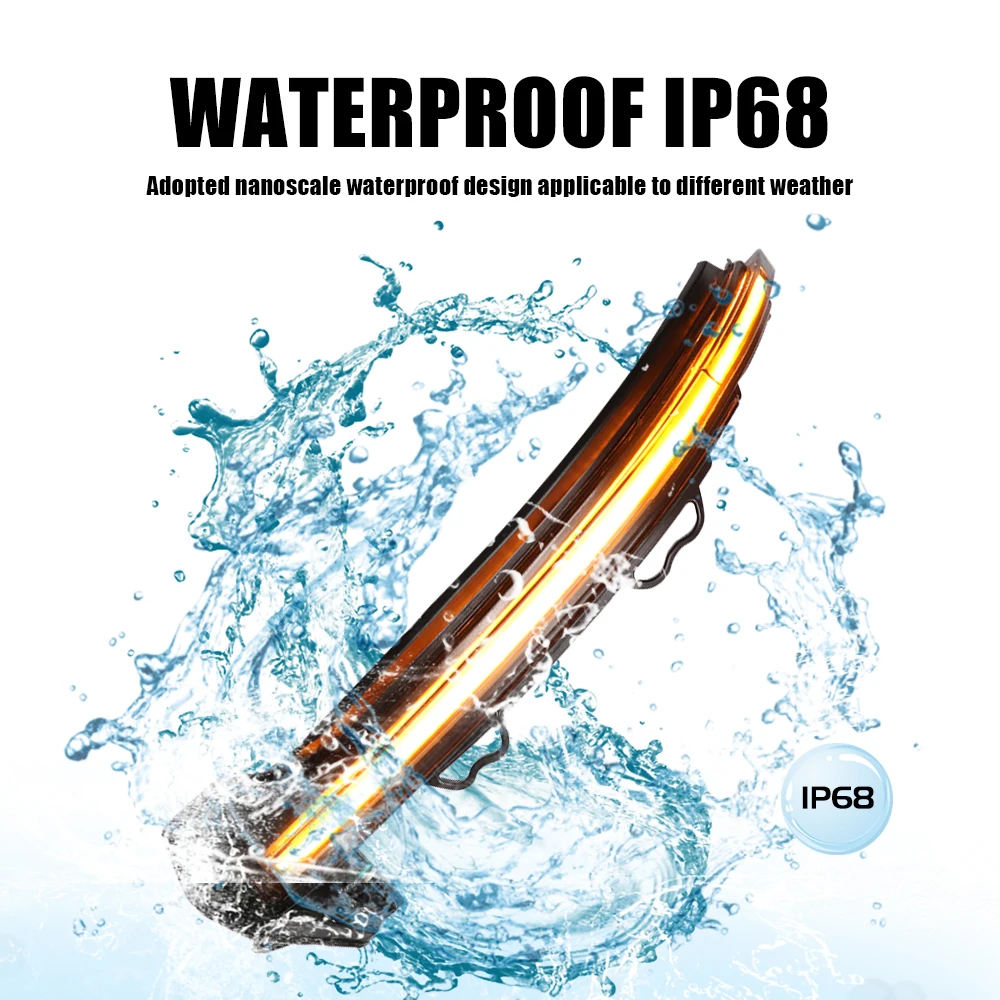 Автомобильный светодиодный динамический поворотный сигнал последовасветильник