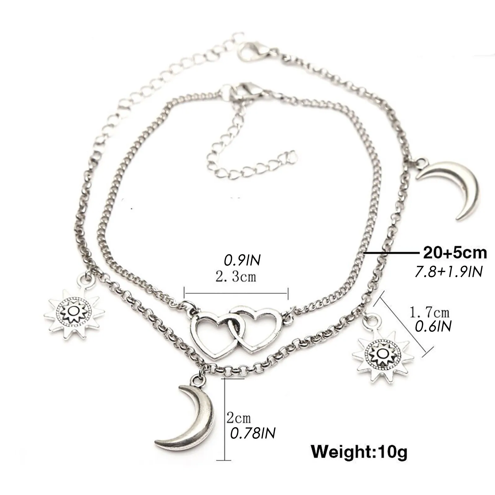 

2021 New Summer Boho Anklet Charming Beach Anklets Women Gold Silver Ankle Chain Bracelet Holiday Beach Feet Jewelry Gift #463