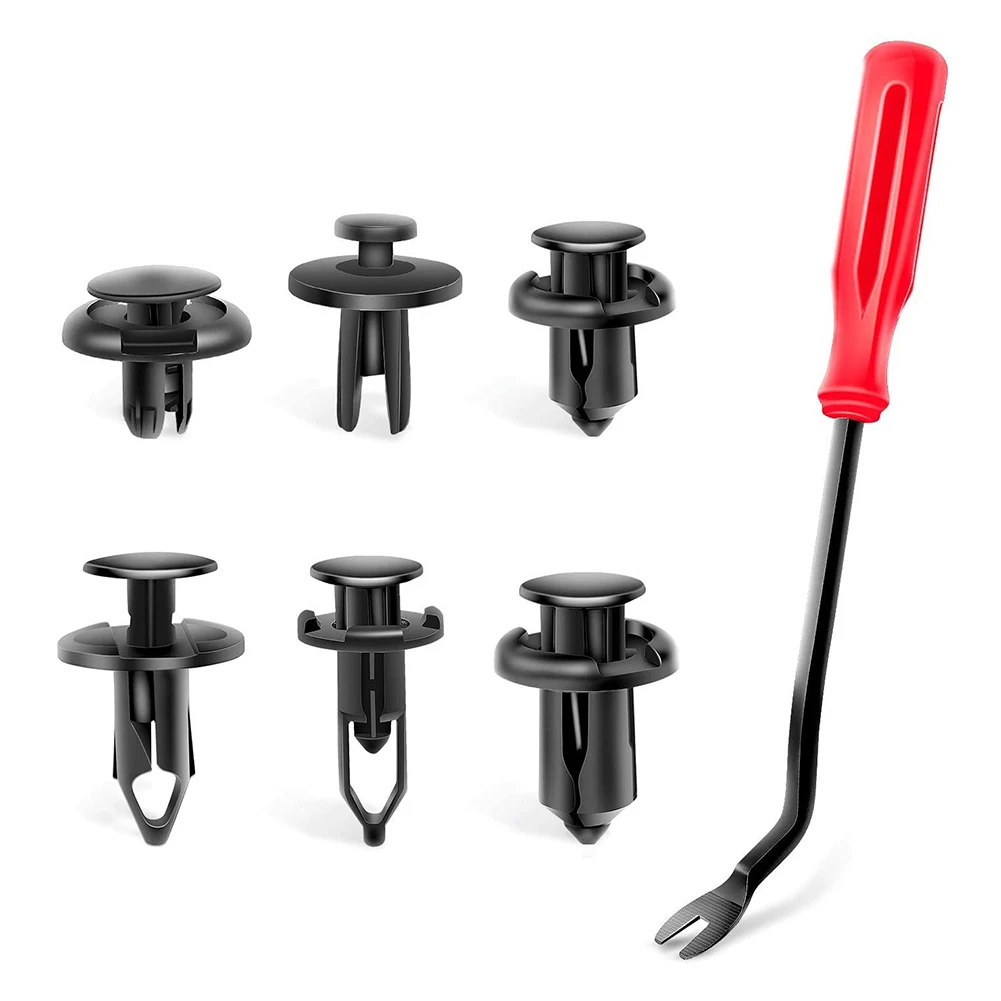 

120pcs Universal Car Bumper Retainer Screwdriver Car Door Trim Clip Set Grille Push Rivet Replacement Kit