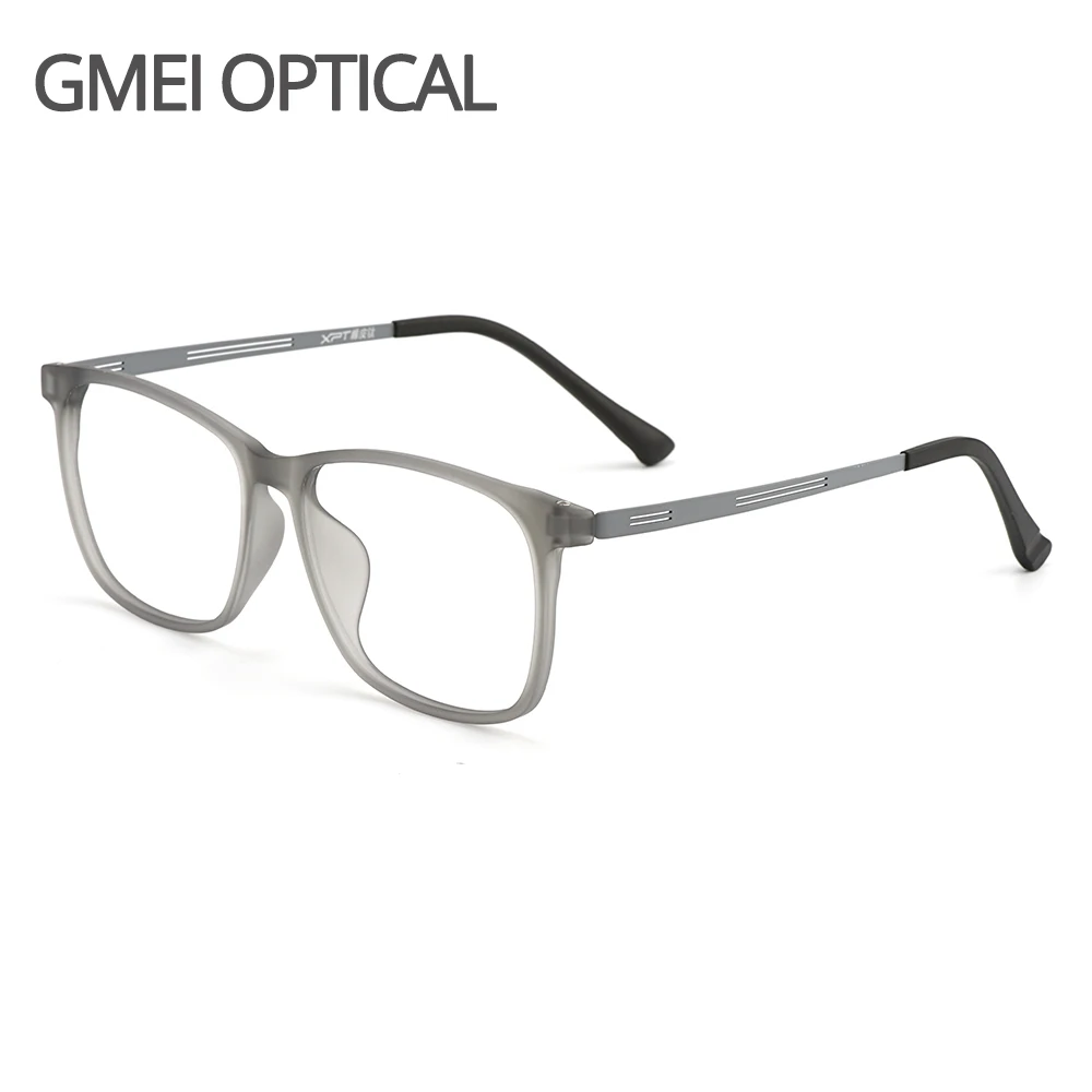 

Gmei Optical Ultralight Glasses Frame M9825 With TR90 Plastic Rim Titanium Flexible Legs For Men And Women Spectacles Frames