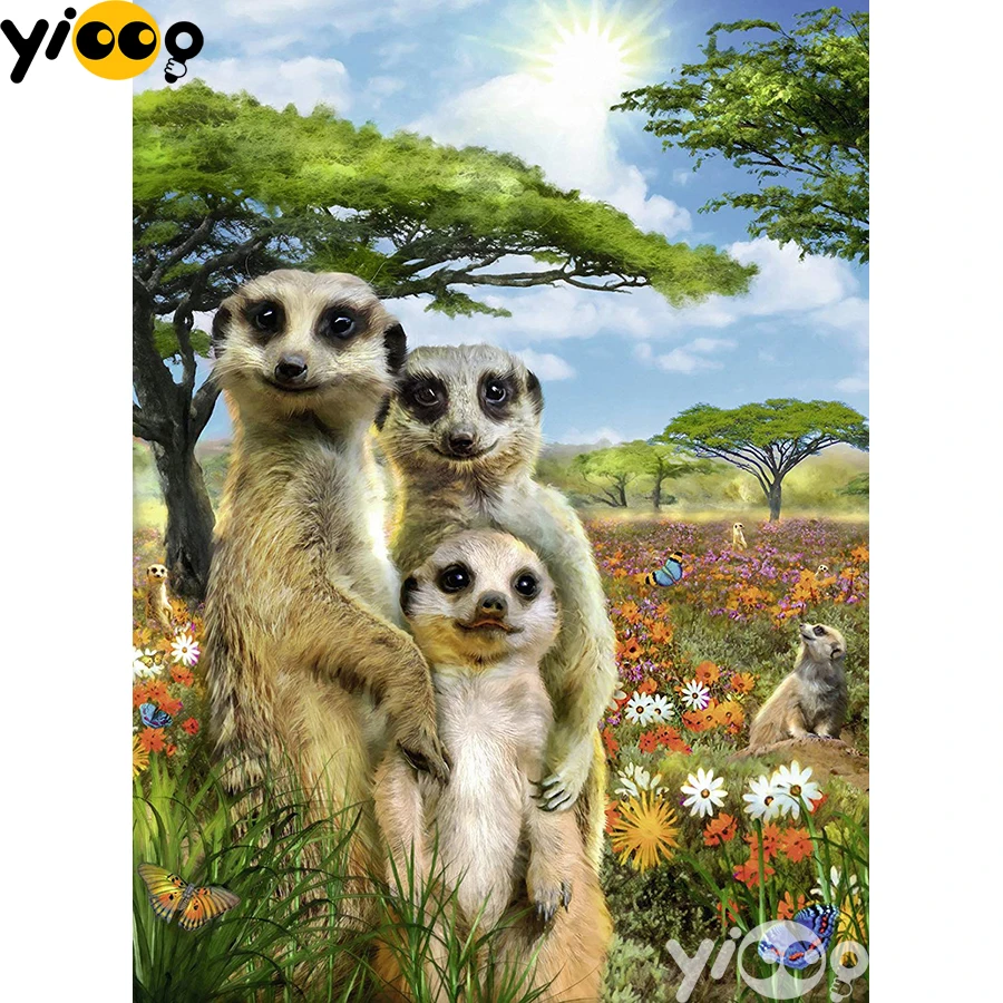 

Алмазная живопись с квадратными/круглыми стразами, вышивка крестиком в джунглях, мозаика, домашний декор, подарок AX2827