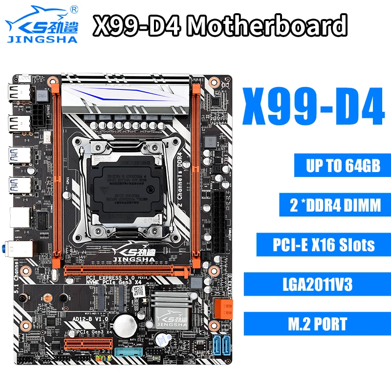 X99 D4 набор материнских плат с Ксеон E5 2620 V3 LGA2011 3 Процессор 2 шт. X 8 ГБ = 16 Гб Поддержка
