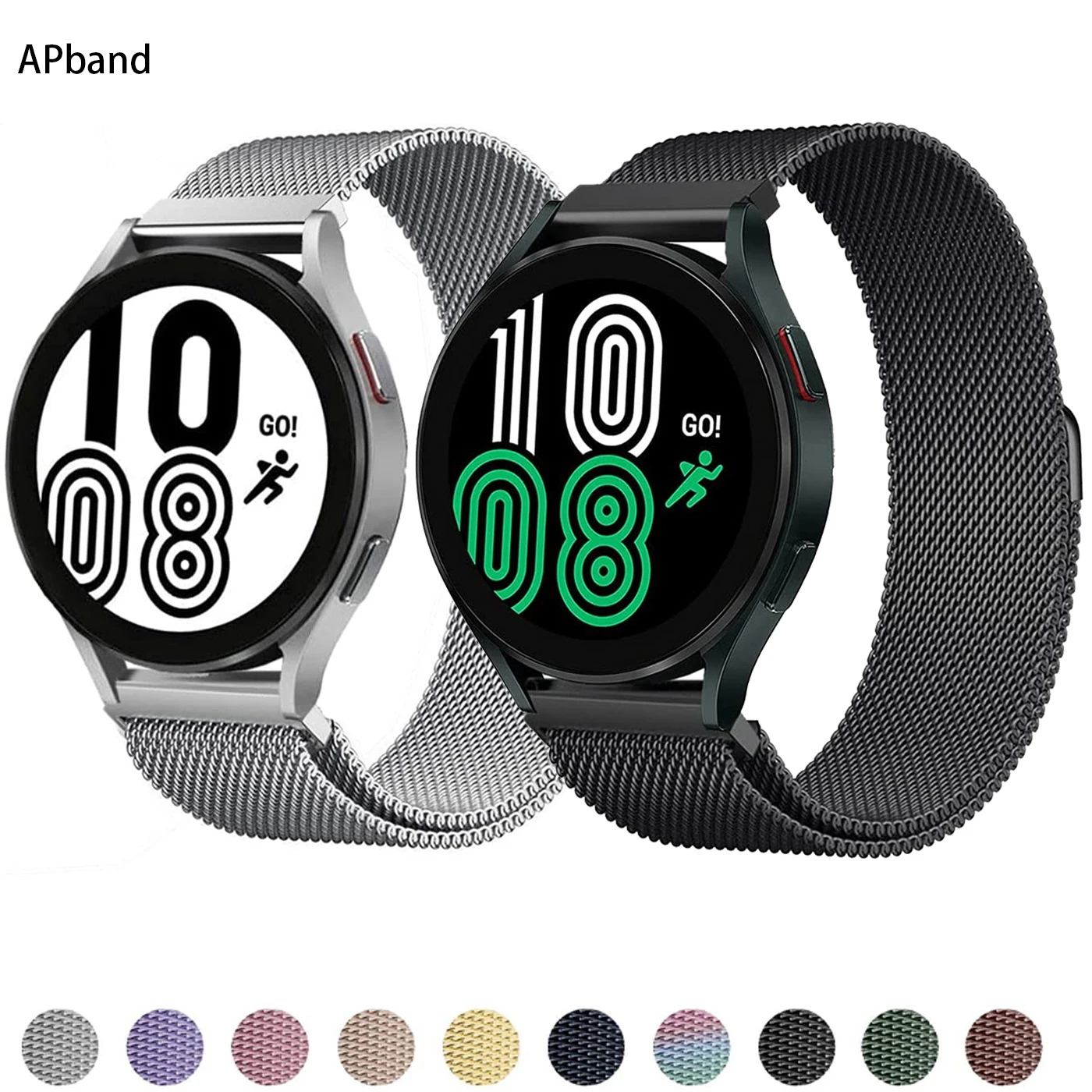 Magnetic Loop For Samsung Galaxy watch 4/5/pro 44mm/40mm/classic 46mm/42mm/3/Active 2 strap 45mm 41 bracelet 20mm 22 watch band