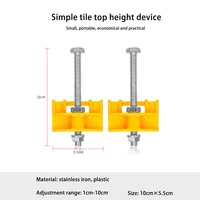 1pcs manual tile locator wall tiles regulator height adjustment positioner leveler ceramic fine thread rising construction tool