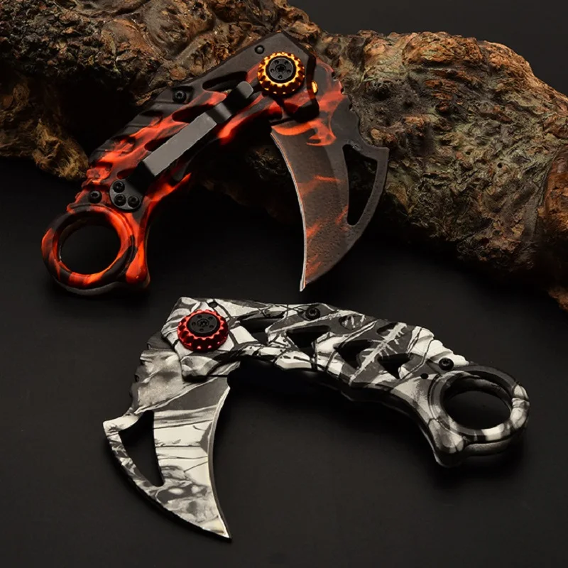 

Hysenss Stainless Blade Aluminium Handle Military Tactical Folding Knife Jungle Survival Camping Jackknife From Cs Go EDC Tools