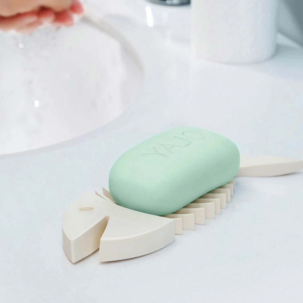 Поднос для мыла в форме рыбьей кости поднос держатель ванную комнату хранения