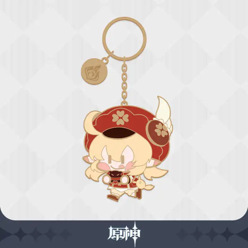 

2021Anime Genshin Impact Mondstadt Liyue Harbor Barbara Keqing Lisa Keychain Cosplay Cartoon Itabag Pendant Key rings Xmas Gifts