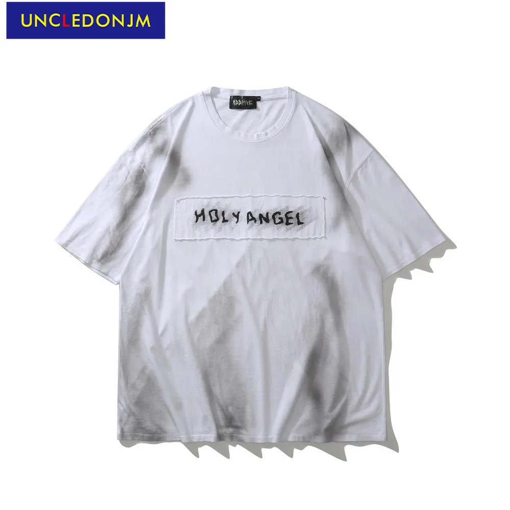 

High Street graphic tees harajuku streetwear t shirts men goth clothes kawaii clothing Summer short sleeve tee U2225