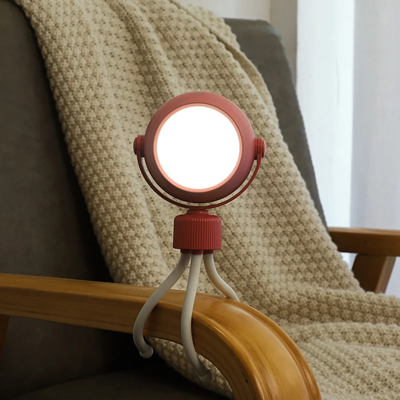 Маленький ночсветильник в виде осьминога милая настольная лампа для кормления