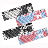 104pcs tpe oem dual colors backlight key cap keycap replacement mechanical keyboard accessory computer peripherals keyboard cap