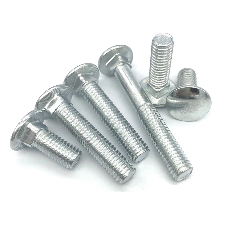 2шт M12 оцинкованные винты для каретки полукруглые болты с квадратной шеей большие