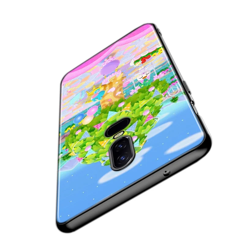 

Silicone Black Cover Cartoon Animal Crossing For OnePlus 5T 6 6T 7T 7 7 8 Pro Phone Case Shell Coque