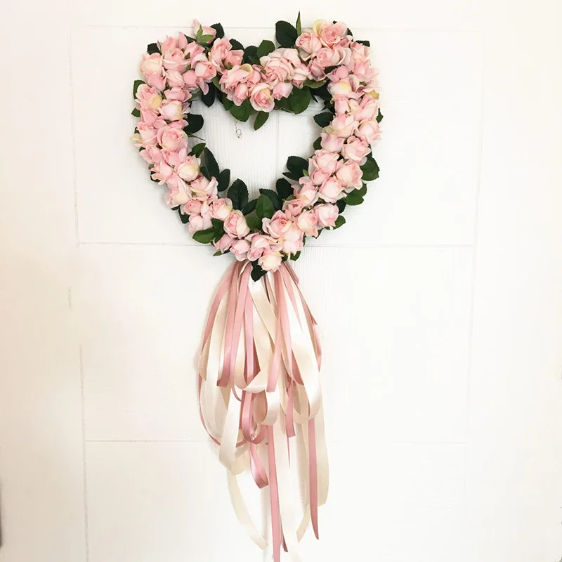 

Home Decor Simulation Wreath Modern Wedding Christmas Decoration Simulated Rose Scene Layout Living Room Decoration New Year