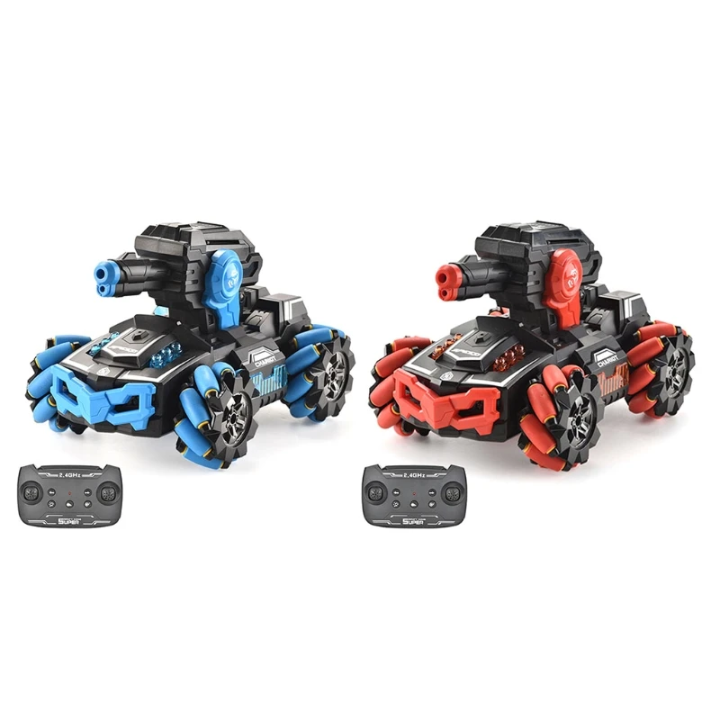 

360Â°Flip 2.4GHz Racing Drift RC Stunt Car Mini RC Tank Military Truck with Gravity Sensing Control Water Bomb
