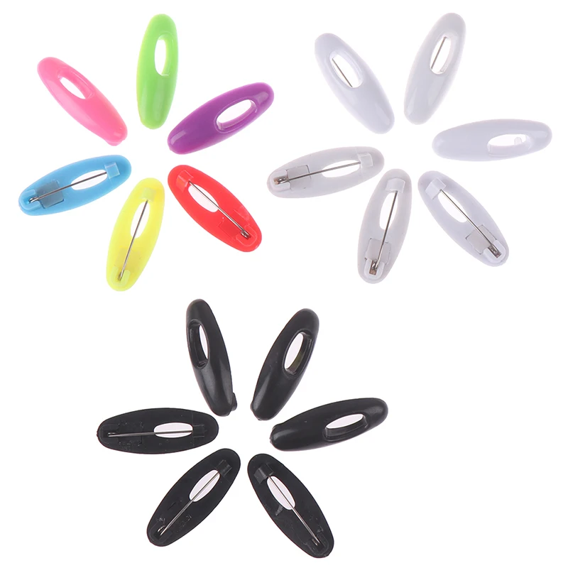6pcs Plastic Safety Brooch Pins Women Pin Scarf Enamel Buckle Accessories Head Decoration | Дом и сад