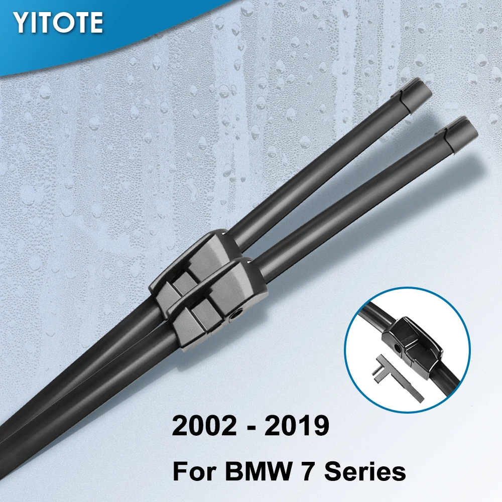 

YITOTE Wiper Blades for BMW 7 Series E65 E66 E67 E68 F01 F02 F03 F04 G11 G12 730i 735i 740i 745i 750i 760i 730d 740d 745d 730Li